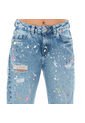 BOYFRIEND JEAN PARA NIÑAS CON PINCELADAS NAUTY BLUE 19180 de Nauty Blue