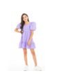 Vestido Corto Para Niñas Gingham Morado NAUTY BLUE 40096 de Nauty Blue