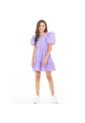 Vestido Corto Para Niñas Gingham Morado NAUTY BLUE 40096 de Nauty Blue
