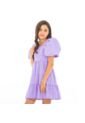 Vestido Corto Para Niñas Gingham Morado NAUTY BLUE 40096 de Nauty Blue