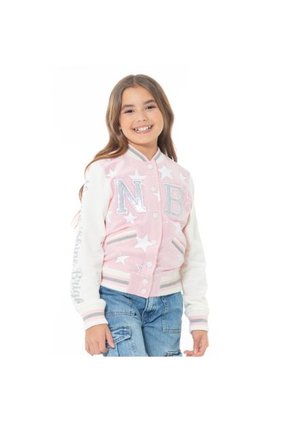 Chaqueta Para Niñas Varsity Color Rosado NAUTY BLUE 60693