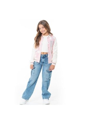 Chaqueta Para Niñas Varsity Color Rosado NAUTY BLUE 60693