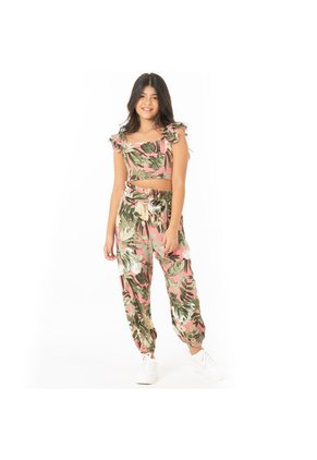 CONJUNTO DE FLORES PARA NIÑAS ROSADO DE NAUTY BLUE 8437