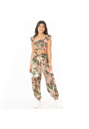 CONJUNTO DE FLORES PARA NIÑAS ROSADO DE NAUTY BLUE 8437