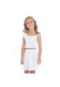Crop Top Y Falda-short En Ojalillo Color Blanco Para Niñas NAUTY BLUE 2390 de Nauty Blue