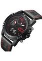 Reloj Cuarzo Digital Militar Naviforce NF9095 Negro Rojo de NAVIFORCE