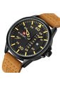 Reloj Deportivo Cuero Militar Naviforce NF9074M Amarillo de NAVIFORCE
