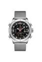 Reloj Hombre Cuarzo Deportivo Digital LED NAVIFORCE 9153 Plateado Negro de NAVIFORCE