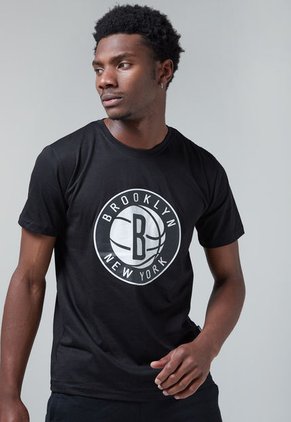 Camiseta Negro-Blanco NBA Brooklyn Nets