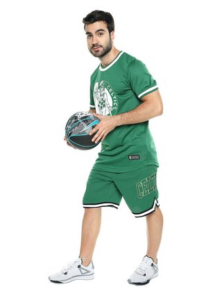 Pantaloneta Verde-Blanco-Negro NBA