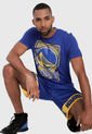 Camiseta Azul-Amarillo NBA Golden State Warriors de NBA