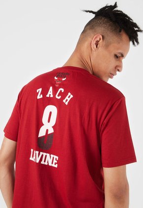 Camiseta Rojo-Rosa-Negro NBA Masculino