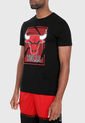 Camiseta Rojo-Negro-Blanco NBA Chicago Bulls de NBA
