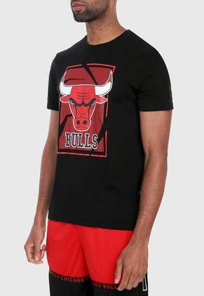 Camiseta Rojo-Negro-Blanco NBA Chicago Bulls