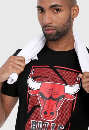 Camiseta Rojo-Negro-Blanco NBA Chicago Bulls