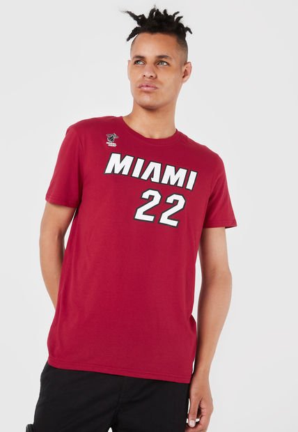 Camiseta Rojo-Blanco-Negro NBA Masculino