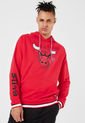 Hoodie Rojo-Negro-Blanco NBA Masculino de NBA
