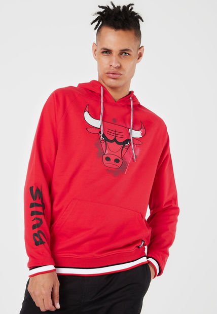Hoodie Rojo-Negro-Blanco NBA Masculino
