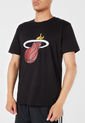 Camiseta Negro-Rojo-Blanco NBA Miami Heat de NBA