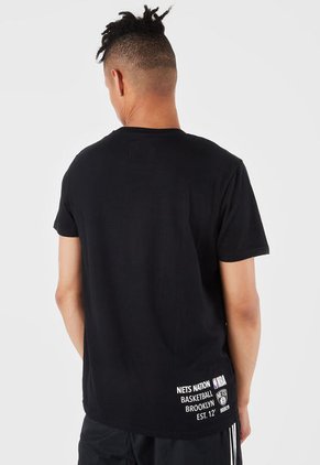 Camiseta Negro-Blanco-Gris NBA Brooklyn Nets