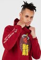 Hoodie Rojo-Amarillo-Blanco NBA Masculino de NBA