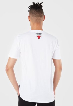 Camiseta Blanco-Rojo-Negro NBA Masculino