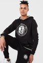 Hoodie Negro-Blanco NBA Brooklyn Nets de NBA