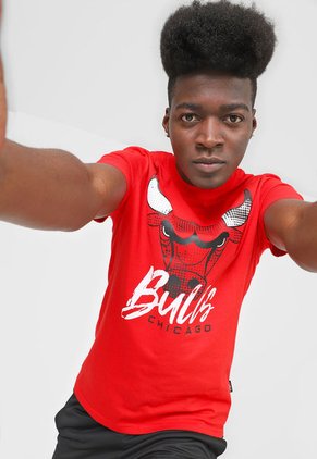 Camiseta Rojo-Negro-Blanco NBA