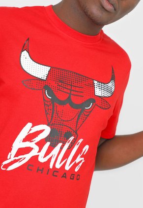 Camiseta Rojo-Negro-Blanco NBA