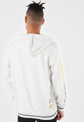 Hoodie Gris-Violeta-Amarillo NBA Masculino