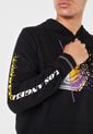 Hoodie Negro-Violeta-Amarillo NBA Masculino de NBA