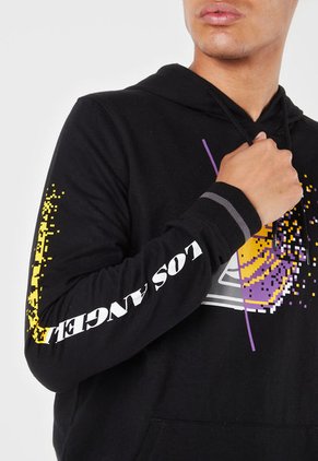 Hoodie Negro-Violeta-Amarillo NBA Masculino