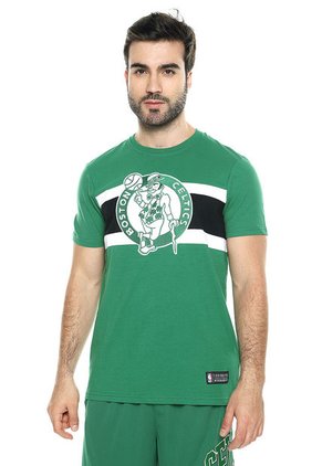 Camiseta Verde-Blanco-Negro NBA