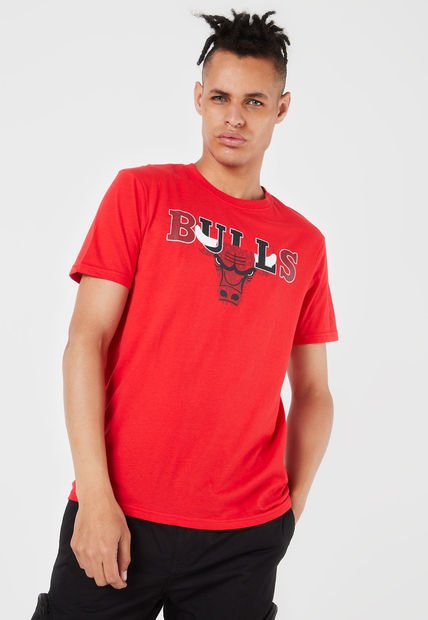 Camiseta Rojo-Blanco-Negro NBA Masculino