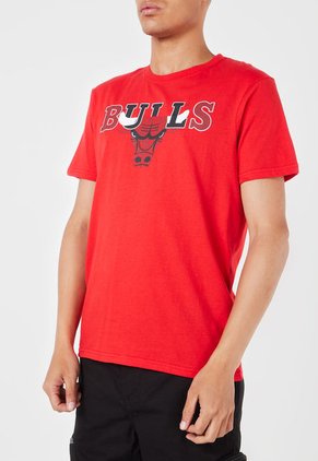 Camiseta Rojo-Blanco-Negro NBA Masculino