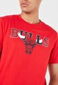 Camiseta Rojo-Blanco-Negro NBA Masculino de NBA