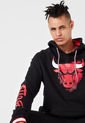 Hoodie Negro-Rojo-Blanco NBA Chicago Bulls de NBA