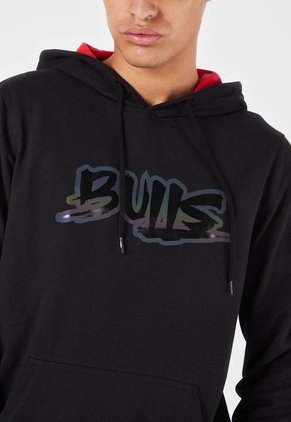 Hoodie Negro-Rojo NBA Masculino