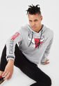 Hoodie Gris-Rojo-Blanco NBA Masculino de NBA