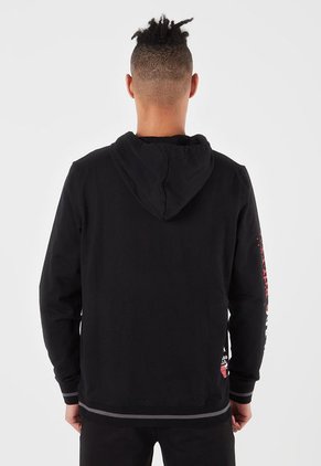 Hoodie Negro-Rojo-Blanco NBA Masculino