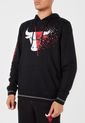 Hoodie Negro-Rojo-Blanco NBA Masculino de NBA