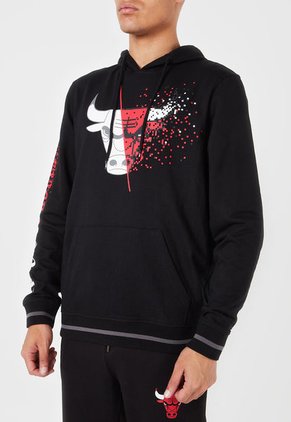 Hoodie Negro-Rojo-Blanco NBA Masculino