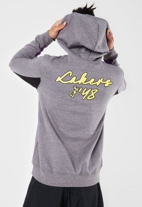 Hoodie Gris-Amarillo-Negro NBA Los Angeles Lakers