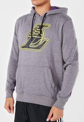 Hoodie Gris-Amarillo-Negro NBA Los Angeles Lakers
