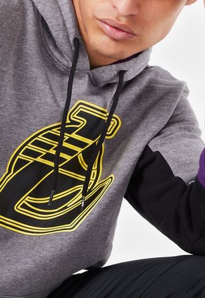 Hoodie Gris-Amarillo-Negro NBA Los Angeles Lakers