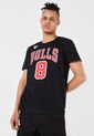 Camiseta Negro-Rojo-Blanco NBA Masculino de NBA