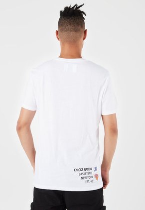 Camiseta Blanco-Azul-Naranja NBA New York Knicks