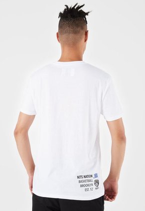 Camiseta Blanco-Verde-Violeta NBA Brooklyn Nets