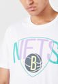 Camiseta Blanco-Verde-Violeta NBA Brooklyn Nets de NBA