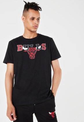 Camiseta Negro-Rojo-Blanco NBA Masculino